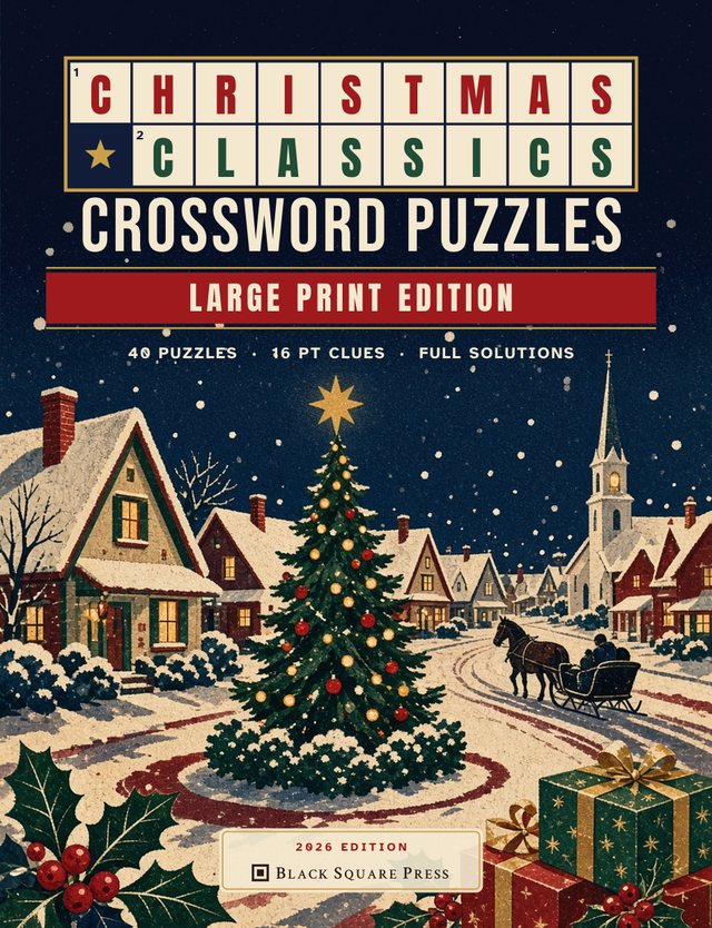 Cover of Christmas Classics Crossword Puzzles, Large Print Edition